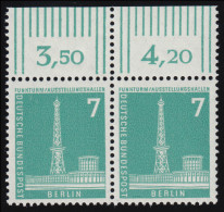 142w Stadtbilder 7 Pf Paar OR ** Postfrisch - Unused Stamps