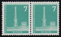 142w Stadtbilder 7 Pf Waag. Paar ** Postfrisch - Unused Stamps