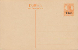 Etappengebiet West Postkarte P 4 Orange, ** Wie Verausgabt - Bezetting 1914-18