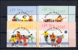 2165-2168 Breitensport / Volkssport: ER-Satz O.r. Vollstempel ESSt Berlin 8.2.01 - Oblitérés