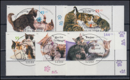 2402-2406 Jugend Katzen 2004: ER-Satz U.r. Vollstempel ESSt Berlin 3.6.2004 - Used Stamps