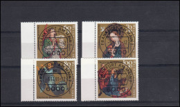 1878-1881 Weihnachen 1991: Rand-Satz Mit Vollstempel VS-O Frankfurt/Main 5.11.91 - Used Stamps