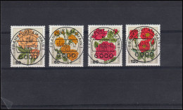 1150-1153 Wofa Gartenrosen, Satz Mit Voll-O Der VS Frankfurt/Main 1982 - Used Stamps