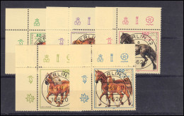 1920-1924 Jugend Pferderassen: ER-Satz O.l. Mit Voll-O Der VS Berlin Mit ET-O - Used Stamps