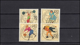 1499-1502 Sporthilfe 1991: Satz Mit Voll-O Der VS Frankfurt/Main Mit ET-O - Used Stamps