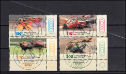 2031-2034 Sporthilfe Rennsport 1999: ER-Satz U.r. Mit Voll-O ESSt Berlin-Zentrum - Used Stamps