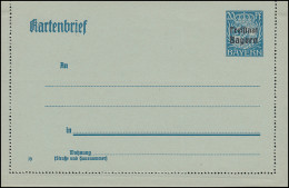 Bayern Kartenbrief K 11/01 Freistaat 20 Pf Mit DV 19, Wie Verausgabt ** - Enteros Postales