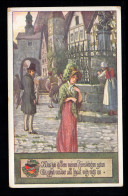 Lyrik-AK Volksliederkarte: Was Hab Ich Denn Mein Feinstliebchen Getan ... 1912 - Autres & Non Classés