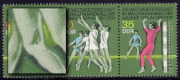 1928-1930 Hallenhandball-WM, Zusammendruck Mit PLF 1929I Knieschatten, ** - Plaatfouten En Curiosa