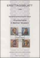 ETB 01/1984 Kunstschätze In Berliner Museen - 1. Tag - FDC (Ersttagblätter)