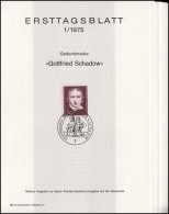 ETB Berlin Jahrgang 1975 Nr. 1 - 14 Komplett - 1. Tag - FDC (Ersttagblätter)