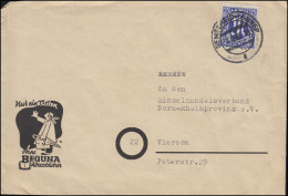 9 AM-Post 25 Pf EF Werbeumschlag BEQUNA-Adressbücher REMSCHEID-LENNEP 7.6.1946 - Covers & Documents