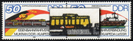 3052-53 Eisenbahnfähre-ZD Mit PLF Auf 3052: Fensterbruch, Feld 25, Postfrisch ** - Variétés Et Curiosités