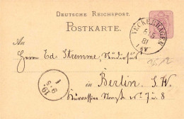 604220 | Sauberer Abschlag Des Poststempels Auf Ganzsache,Veckerhagen  | Reinhardshagen (W - 3512), -, - - Briefe U. Dokumente