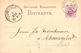 604234 | Sauberer Abschlag Des Poststempels Auf Ganzsache,  | Römhild (O - 6102), -, - - Briefe U. Dokumente