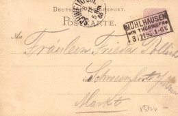 604216 | Sauberer Abschlag Des Poststempels Auf Ganzsache,  | Mühlhausen / Harz (O - 5700), -, - - Storia Postale