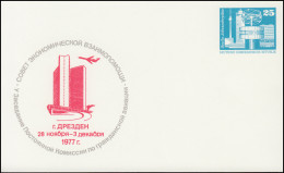 PP 16/14a Bauwerke 25 Pf Zivilluftfahrt Dresden 1977 - Ohne Anschrift, ** - Sonstige & Ohne Zuordnung