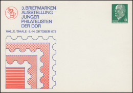 PP 8/101 Ulbricht 10 Pf Ausstellung Kleiner Trompeter 1973, SSt HALLE 1973 - Otros & Sin Clasificación