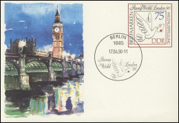 P 105 Ausstellung Stamp World London 1990 75 Pf, ESSt Berlin 17.04.1990 - Andere & Zonder Classificatie