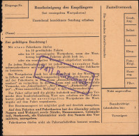 Landpost 7411 Reicheneck Auf Paketkarte Reicheneck über REUTLINGEN 31.10.62 - Otros & Sin Clasificación