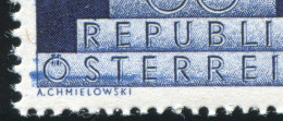 Österreich 854III Olympis Mit PLF III Fehlende Trennungslinie UND Farbbalken **  - Unused Stamps