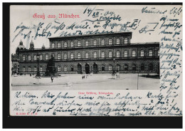 AK Gruß Aus München: Neue Residenz Königsbau, 15.12.1904 Nach FREIBURG 15.12.04 - Otros & Sin Clasificación