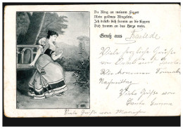 AK Lyrik Gruss Aus ... Der Ring An Meinem Finger, RASTEDE 28.9.1903 - Sonstige & Ohne Zuordnung