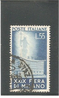 ITALIE - N°596 - 55 Lires Bleu - 29e  Foire De MILAN 1951. Oblitéré. - 1946-60: Afgestempeld