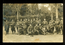 Carte Photo Militaire Soldats Du 45eme Regiment ( Format 9cm X 14cm ) - Régiments