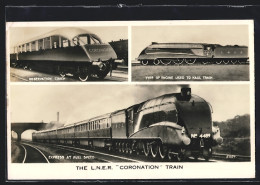 Pc Englische Eisenbahnen: Observation Coach Coronation, Type Of Engine Used To Haul Train Lok-Nr. 4489  - Trains