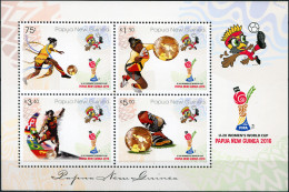 PAPUA NEW GUINEA - 2016 - M/S MNH ** - FIFA U20 Women's Football World Cup, 2016 - Papua New Guinea