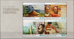 PAPUA NEW GUINEA - 2015 - MINIATURE SHEET MNH ** - Traditional Paintings - Papua New Guinea