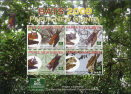 PAPUA NEW GUINEA - 2009 - MINIATURE SHEET MNH ** - Bats Of Papua New Guinea - Papua New Guinea