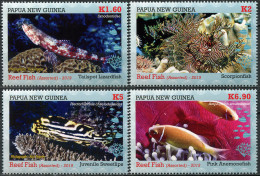 PAPUA NEW GUINEA - 2019 - SET OF 4 STAMPS MNH ** - Reef Fish (2019) - Papua New Guinea