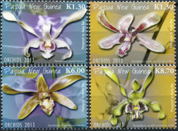 PAPUA NEW GUINEA - 2013 - SET OF 4 STAMPS MNH ** - Orchids Of Papua New Guinea - Papua New Guinea