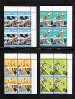 Argentina 2002 Volleyball Championship Sports Complete Set MNH In Blocks Of Four - Unused Stamps