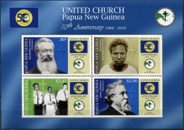 PAPUA NEW GUINEA - 2018 - M/S MNH ** - 50th Anniversary Of United Church In PNG - Papoea-Nieuw-Guinea