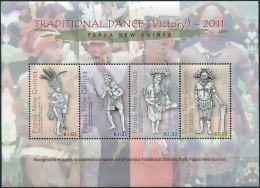 PAPUA NEW GUINEA - 2011 - M/S MNH ** - Traditional Dance. Victory Dance - Papua-Neuguinea