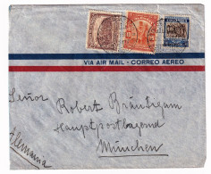 Lettre Barranquilla 1937 Colombie Colombia München Munich Deutschland Correo Aereo - Colombie