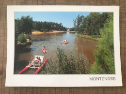 MONTENDRE Activités Nautiques Sur Le Lac Ombragé De Pins - Montendre