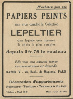 RAYON - Dècoration D'appartements - Pubblicità 1929 - Advertising - Advertising