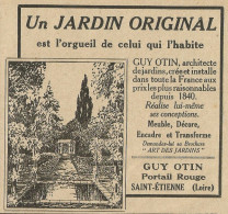 Jardin Original GUY OTIN - Pubblicità 1929 - Advertising - Advertising