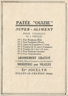 Patèe OUIZIE Aliment Pour Volailles - Jocelyn - Pubblicità 1929 - Advertis - Advertising