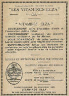 Vitamines ELZA Pour Lapins - Pubblicità 1929 - Advertising - Advertising