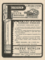 Pompe Idrauliche Per Pozzi Profondi - Pubblicità 1929 - Advertising - Advertising