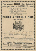 Telaio A Mano Universale - Mètiers Delamare - Pubblicità 1928 - Advertis. - Advertising