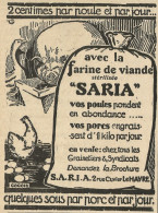 Alimenti Per Pollastri SARIA - Pubblicità 1929 - Advertising - Advertising