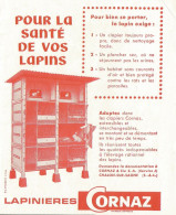 Gabbie Per Conigli CORNAZ - Lapinières - Pubblicità 1962 - Advertising - Advertising