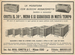 Blocchiera ROSACOMETTA - Pubblicità 1932 - Advertising - Advertising