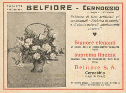 Fabbrica Fiori Artificiali BELFIORE - Cernobbio - Pubblicità 1925 - Adv. - Advertising